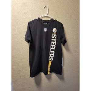 NFL Reebok Steelers Black Shirt Size Medium 100% Cotton